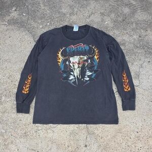 Vintage Sturgis Bike Week 2002 Free Spirit Long Sleeve Shirt Size Medium